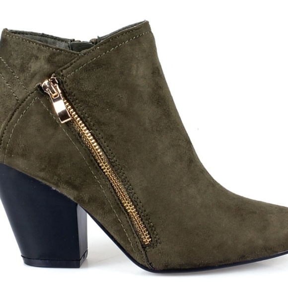 Olive Metro Booties - Picture 3 of 5